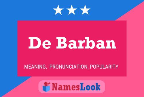 ملصق اسم De Barban