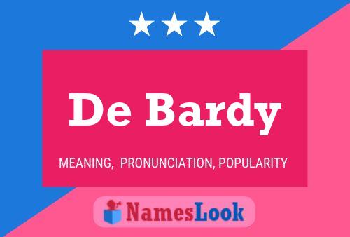 ملصق اسم De Bardy