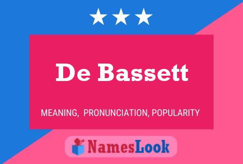 ملصق اسم De Bassett