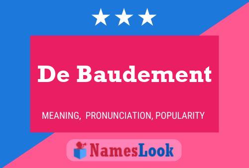 ملصق اسم De Baudement