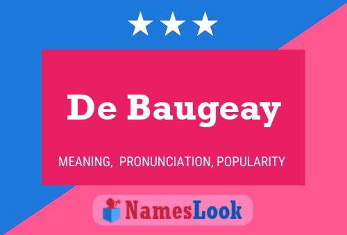 ملصق اسم De Baugeay