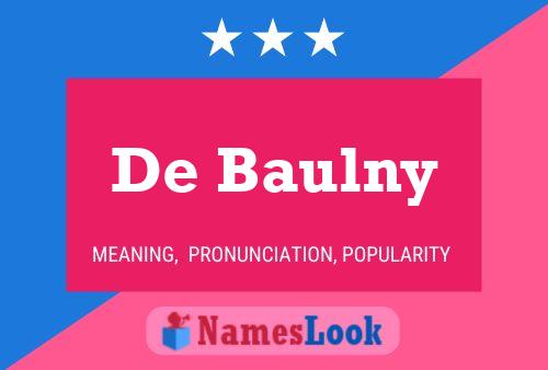 ملصق اسم De Baulny