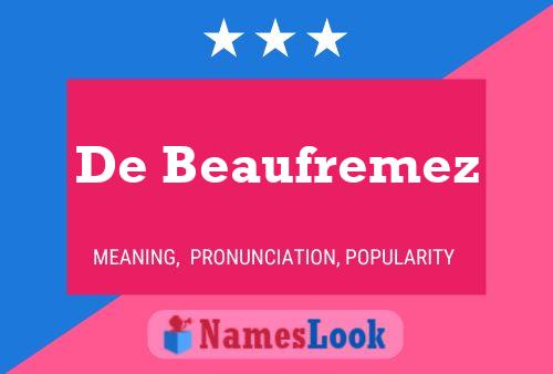 ملصق اسم De Beaufremez