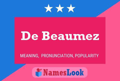 ملصق اسم De Beaumez