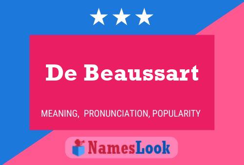 ملصق اسم De Beaussart