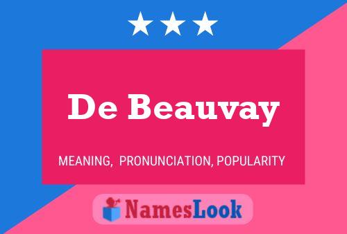 ملصق اسم De Beauvay