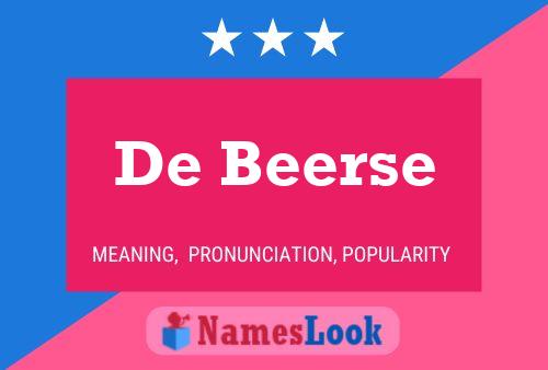 ملصق اسم De Beerse