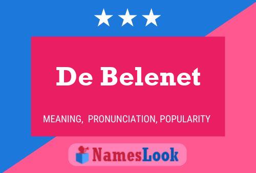 ملصق اسم De Belenet