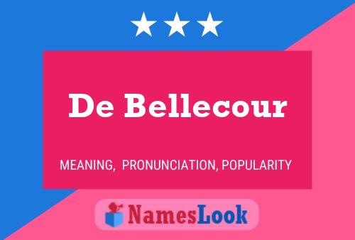 ملصق اسم De Bellecour