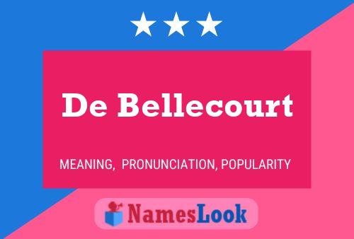 ملصق اسم De Bellecourt