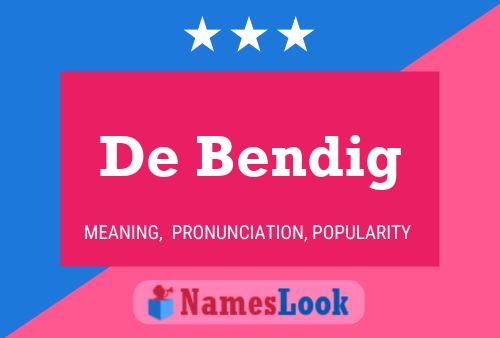 ملصق اسم De Bendig