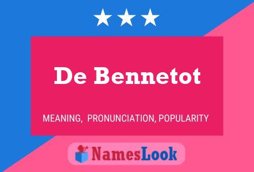 ملصق اسم De Bennetot