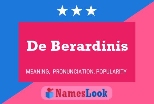 ملصق اسم De Berardinis