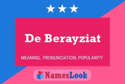 ملصق اسم De Berayziat