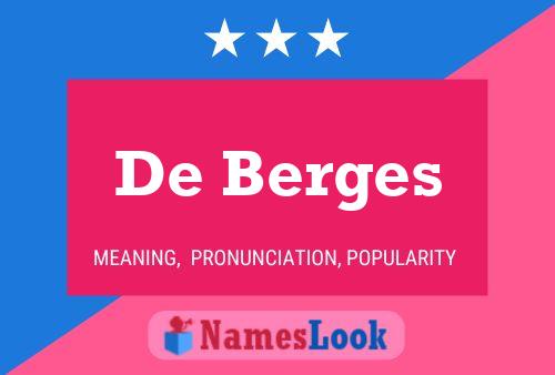 ملصق اسم De Berges