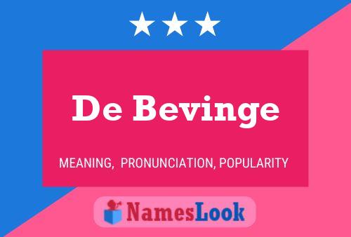 ملصق اسم De Bevinge