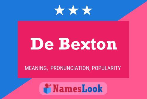 ملصق اسم De Bexton