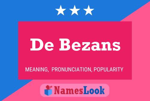 ملصق اسم De Bezans