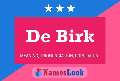 ملصق اسم De Birk