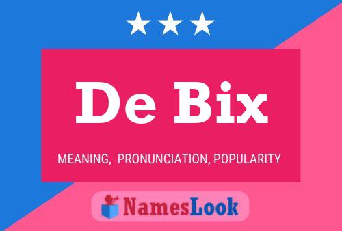 ملصق اسم De Bix