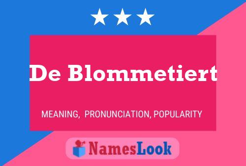 ملصق اسم De Blommetiert