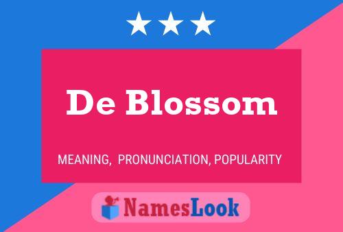 ملصق اسم De Blossom