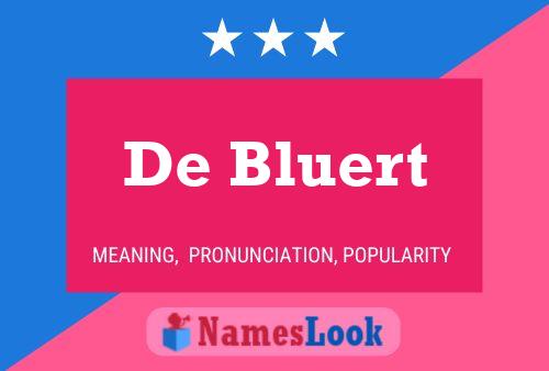 ملصق اسم De Bluert