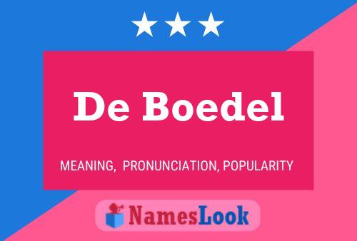 ملصق اسم De Boedel