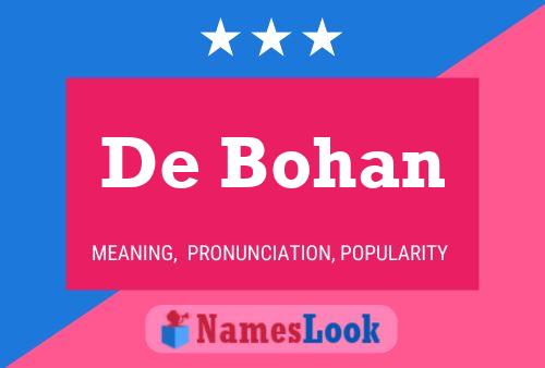 ملصق اسم De Bohan