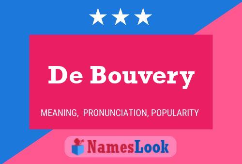 ملصق اسم De Bouvery