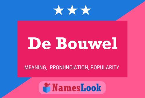 ملصق اسم De Bouwel