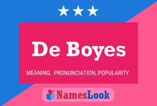 ملصق اسم De Boyes