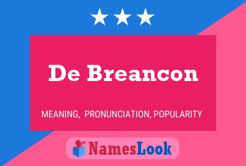 ملصق اسم De Breancon