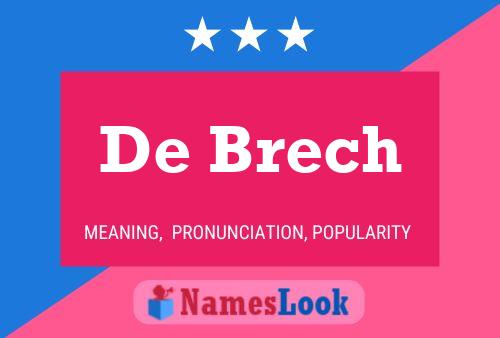 ملصق اسم De Brech