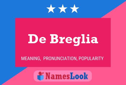 ملصق اسم De Breglia