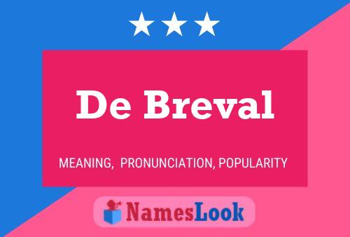 ملصق اسم De Breval