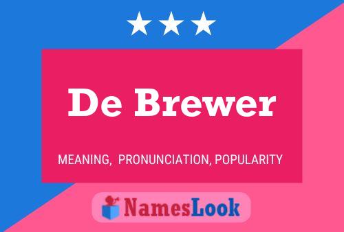 ملصق اسم De Brewer