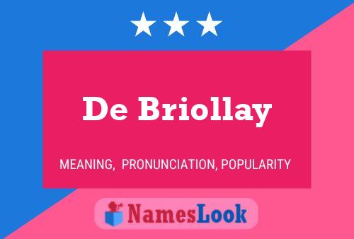 ملصق اسم De Briollay