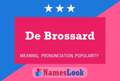 ملصق اسم De Brossard