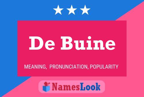 ملصق اسم De Buine