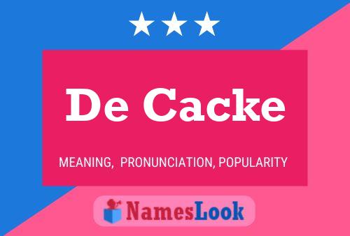 ملصق اسم De Cacke