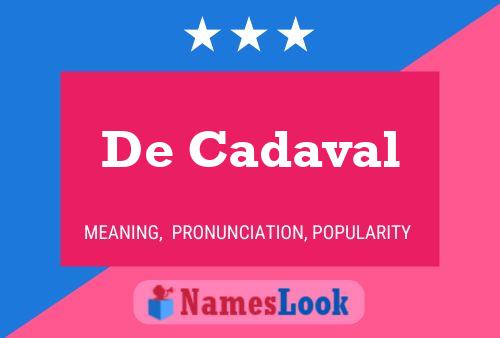 ملصق اسم De Cadaval