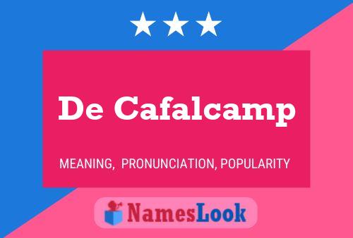 ملصق اسم De Cafalcamp