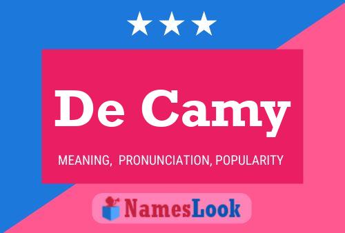 ملصق اسم De Camy