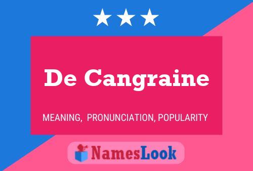 ملصق اسم De Cangraine