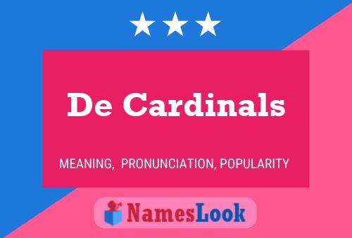 ملصق اسم De Cardinals