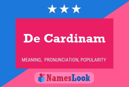 ملصق اسم De Cardinam