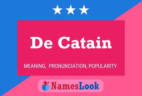 ملصق اسم De Catain