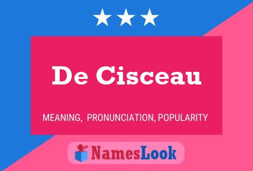 ملصق اسم De Cisceau