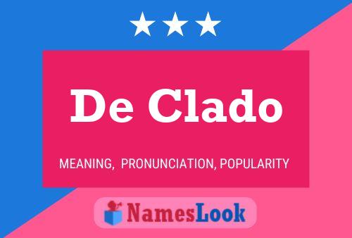 ملصق اسم De Clado